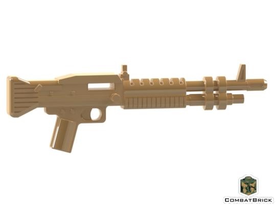 Sötét cserszínű M60 univerzális géppuska