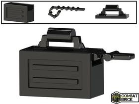 Fekete Large ammo box [ 3 parts: case , lid , ammo ]