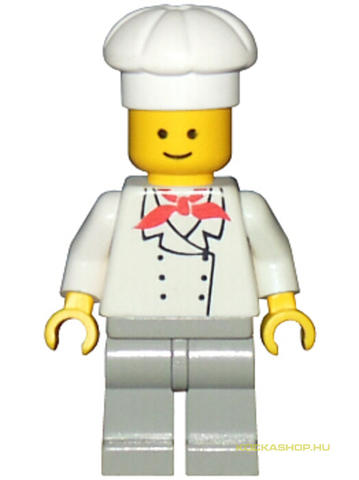 LEGO® Minifigurák chef004 - Szakács, szürke láb