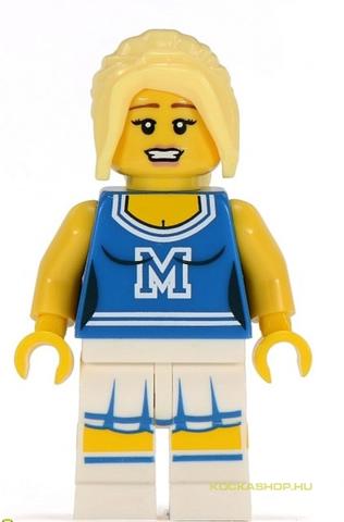 LEGO® Minifigurák col002 - Pom pom lány-kék ruhában