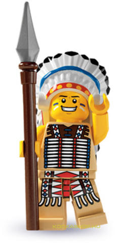 LEGO® Minifigurák col03-3 - Minifigura 3. sorozat- Indián főnök