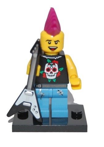LEGO® Minifigurák col04-4 - Minifigura 4. sorozat - Punk rocker