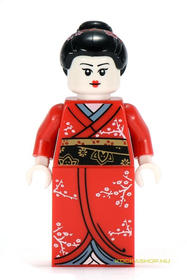 Minifigura 4. sorozat - Gésa, kimono girl (kieg.nélkül)