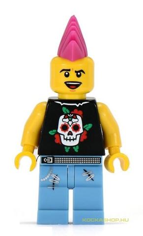 LEGO® Minifigurák Col052h - Minifigura 4. sorozat - Punk rocker (kieg.nélkül)