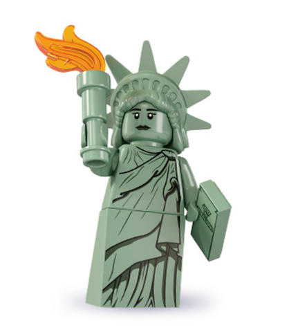 LEGO® Minifigurák col06-4  - Minifigura 6. sorozat - Szabadság szobor