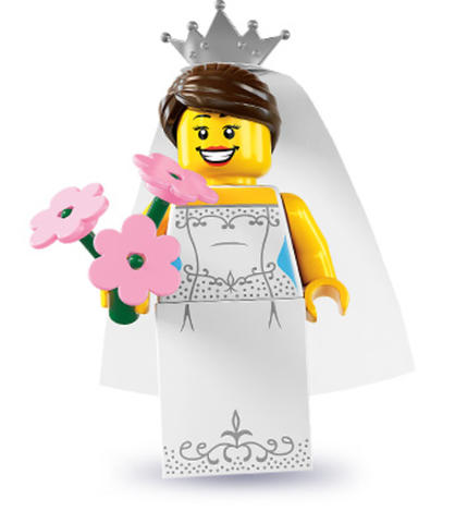 LEGO® Minifigurák col07-4 - Minifigura 7. sorozat - Menyasszony