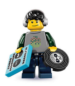 Minifigura 8. sorozat - DJ