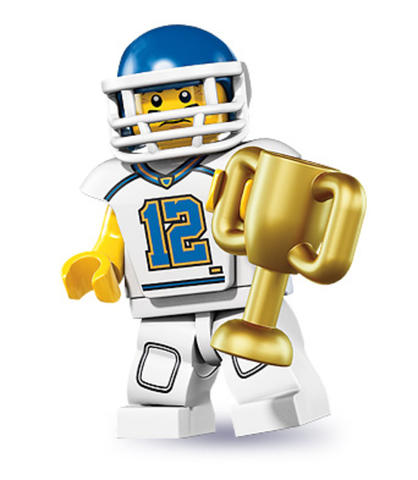LEGO® Minifigurák col08-5  - Minifigura 8. sorozat - Amerikai focista