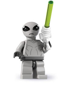 LEGO Minifigura 6. sorozat - Klasszikus Űrlény - kiegészítő nélkül
