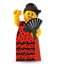 LEGO Minifigura 6. sorozat - Flamenco táncos