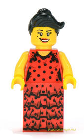 LEGO Minifigura 6. sorozat - Flamenco táncos (kieg.nélkül)