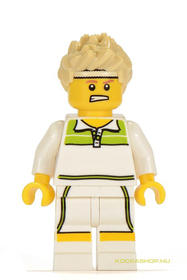 LEGO Minifigura 7. sorozat - Teniszező fiú (kieg.nélkül)