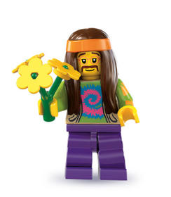 LEGO Minifigura 7. sorozat - Hippi