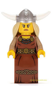 LEGO Minifigura 7. sorozat - Viking nő (kieg.nélkül)
