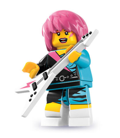 LEGO® Minifigurák col111 - LEGO Minifigura 7. sorozat - Rocker lány - kiegészítő nélkül