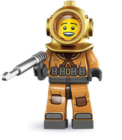 LEGO Minifigura 8. sorozat - Búvár