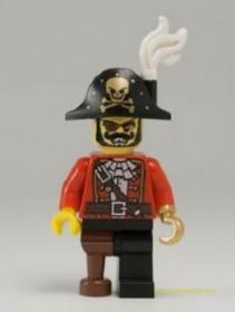 LEGO Minifigura 8. sorozat - Kalózkapitány (kieg.nélkül)