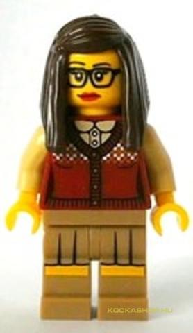 LEGO® Minifigurák col145h - Minifigura 10. sorozat - Könyvtárosnő (kieg.nélkül)