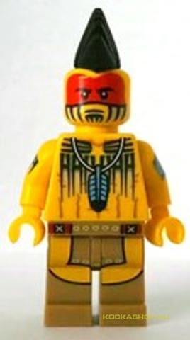 LEGO® Minifigurák col149h - Minifigura 10. sorozat - Tomahawk harcos (kieg.nélkül)