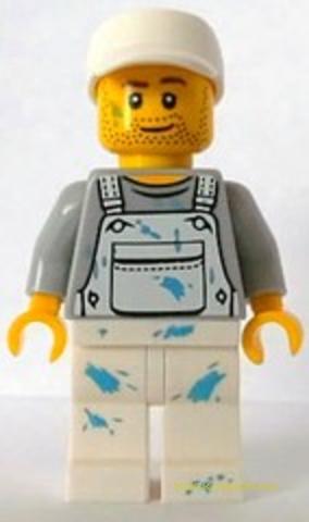 LEGO® Minifigurák col159h - Minifigura 10. sorozat - Szobafestő (kieg.nélkül)