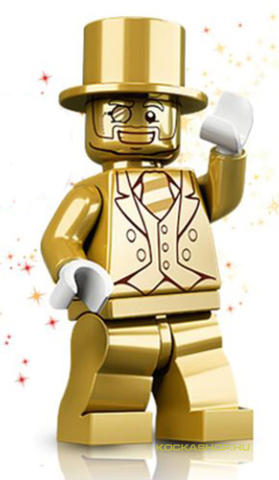 LEGO® Minifigurák col161h - Minifigura 10. sorozat - Mr. Gold (kieg.nélkül)