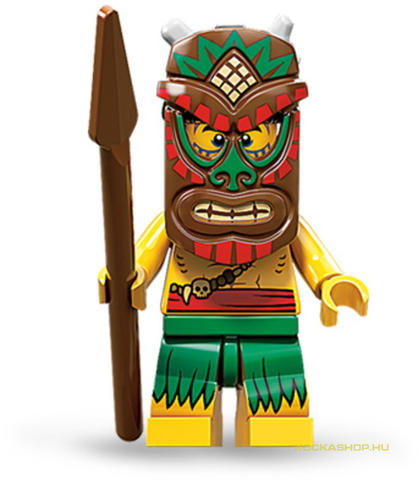 LEGO® Minifigurák col167 - Minifigura 11. sorozat - Tiki harcos - kiegészítő nélkül