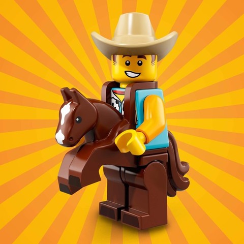 LEGO® Minifigurák col18-15 - 18. sorozat - Cowboyjelmezes Fiú