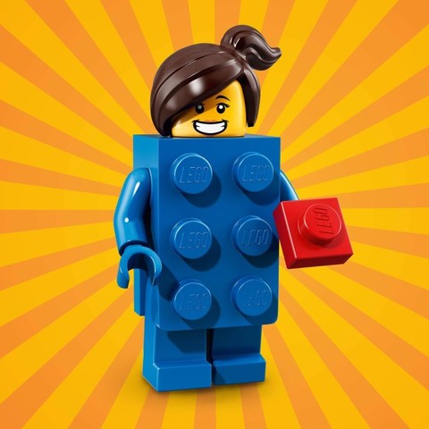 LEGO® Minifigurák col18-3 - 18. sorozat - Lego Kocka jelmezes lány