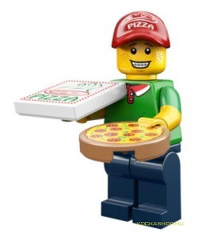 Minifigura 12. sorozat - Pizzafutár - kiegészítő nélkül
