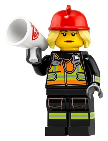 LEGO® Minifigurák col19-8 - Tűzoltó - 19. Sorozat - 19. Sorozat