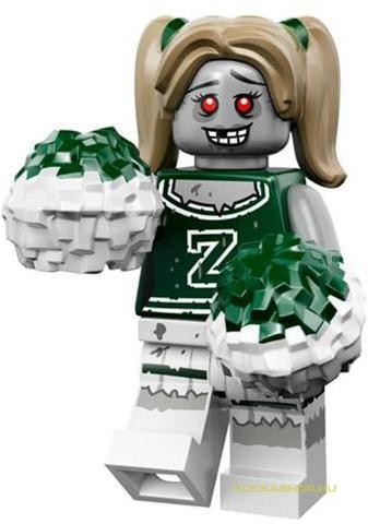 LEGO® Minifigurák col218 - Szörnyek - Minifigura sorozat - Zombi szurkolólány - kiegészítő nélkül