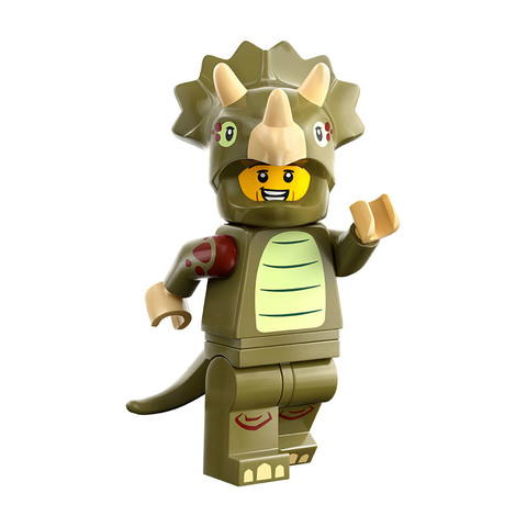 LEGO® 2024 LEGO® Újdonságok col25-8 - Triceratopsz jelmezes rajongó