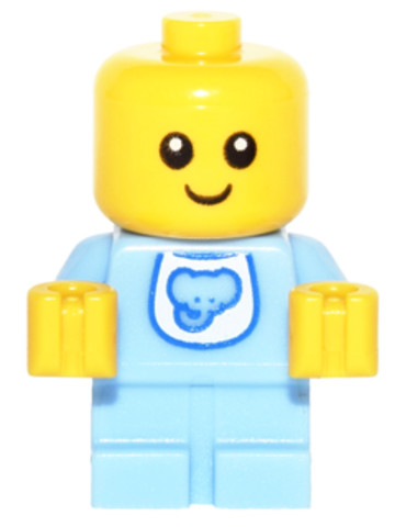 LEGO® Minifigurák col260 - Baba Világoskék testtel elefántos előkével