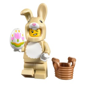 Aranyos nyuszi jelmezes figura