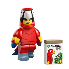 Papagáj jelmezes minifigura