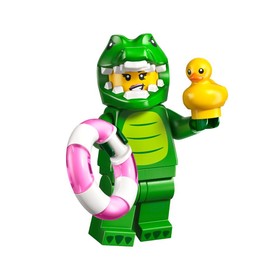 Krokodil jelmezes figura