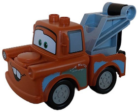 Duplo Tow Mater - Light Bluish Gray Hook Base and Wheels