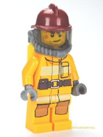 LEGO® Minifigurák cty0287 - Tűzoltó piros sisakkal, sárga oxygén palackkal