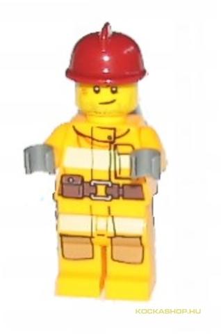 LEGO® Minifigurák cty0302 - Világos narancs tűzoltó, barna övvel
