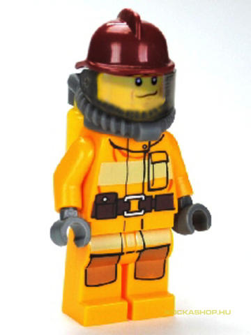 LEGO® Minifigurák cty0307 - Tűzoltó Bordó Sisakkal