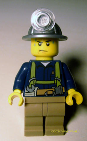 LEGO® Minifigurák cty0311 - Bányász Ezüst Fejlámpás Sisakban