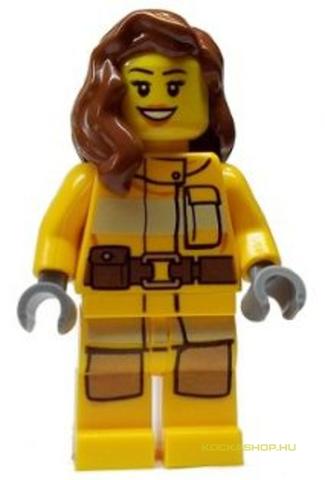 LEGO® Minifigurák cty0337 - Világos narancs tűzoltó hölgy