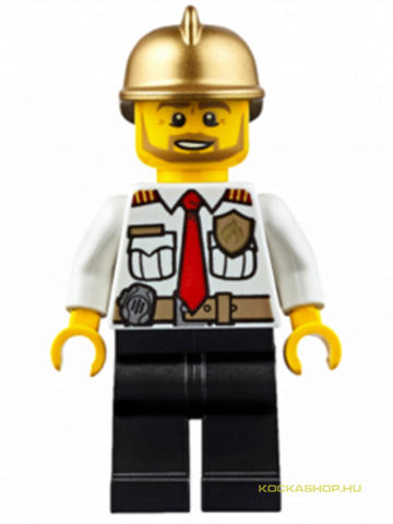 LEGO® Minifigurák cty0350 - Tűzoltó Parancsnok Arany Sisakkal