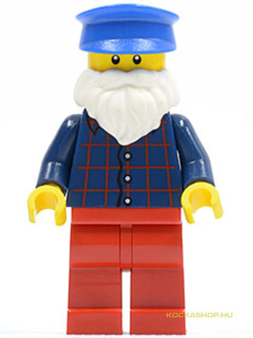 LEGO® Minifigurák cty0442 - Úr Kockás Ingben És Fehér Szakállal