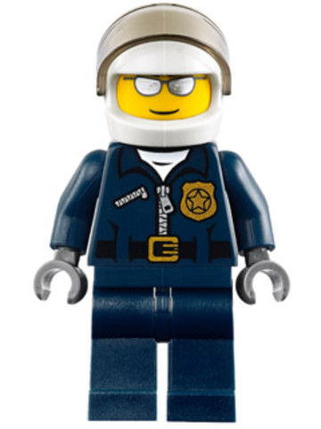 LEGO® Minifigurák cty0449 - Motoros rendőr fehér bukósisakkal