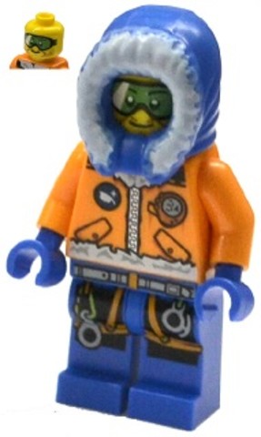 LEGO® Minifigurák cty0493 - Sarki felfedező zöld védőszemüveggel