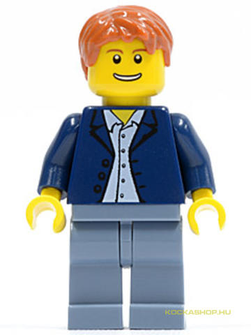 LEGO® Minifigurák cty0506 - Mosolygós Városlakó Kék Zakóban