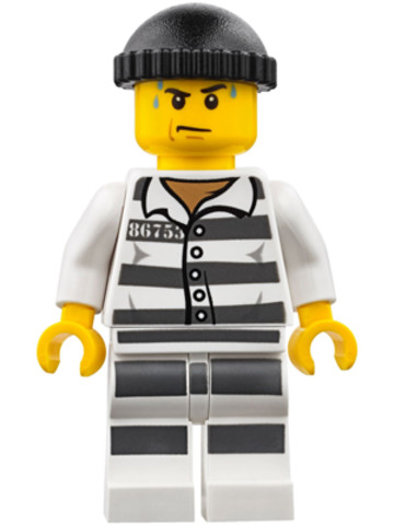 LEGO® Minifigurák cty0775 - Rab csíkos ruhában, fekete sapkában