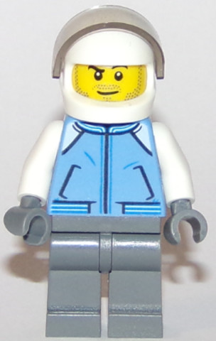LEGO® Minifigurák cty0839 - Helicopter Pilot - Medium Blue Jacket