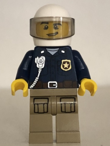LEGO® Minifigurák cty0868 - Mountain Police - Officer Male, White Helmet and Smirk